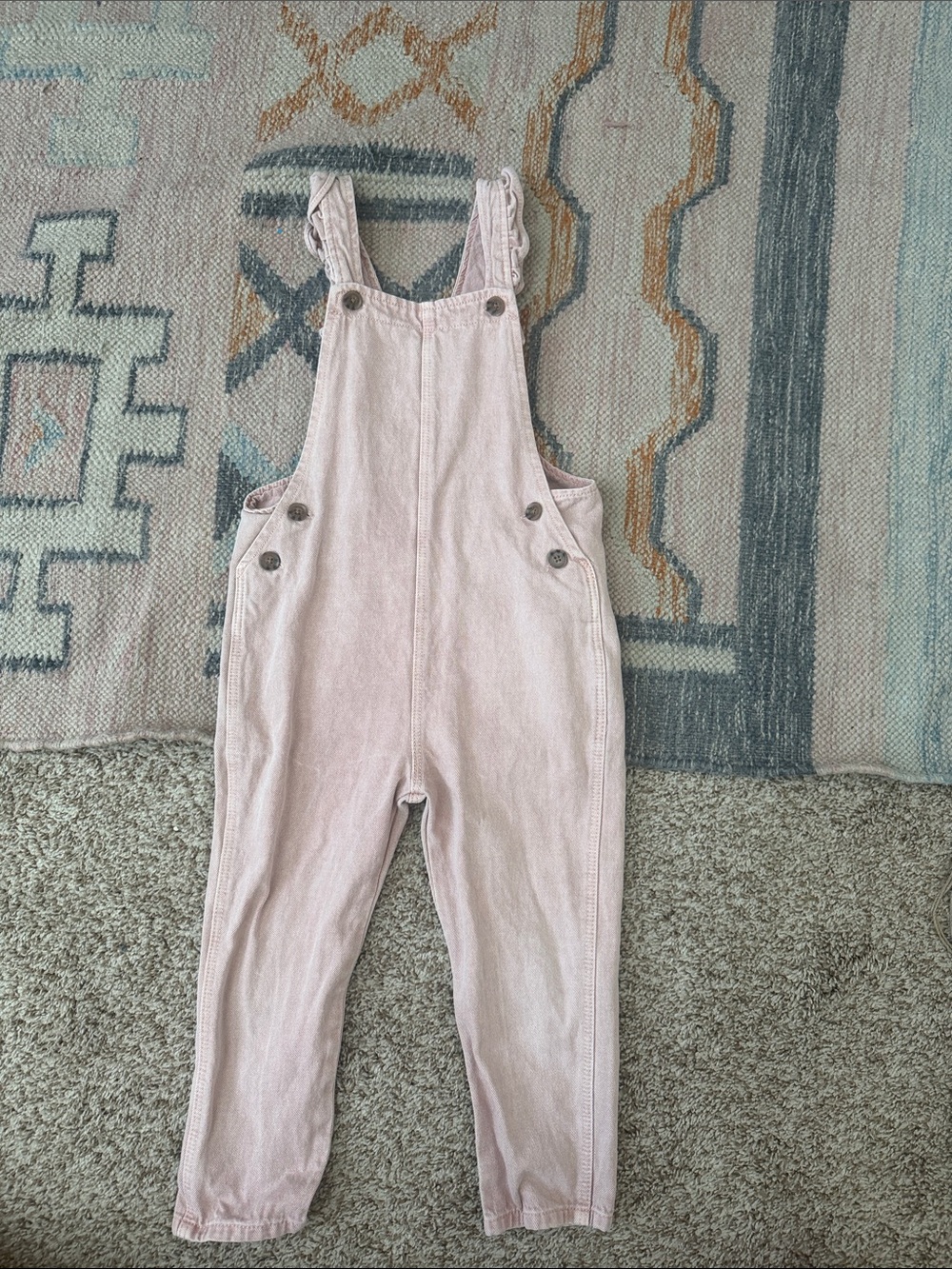 Zara Dusty Pink Children's Linen Romper